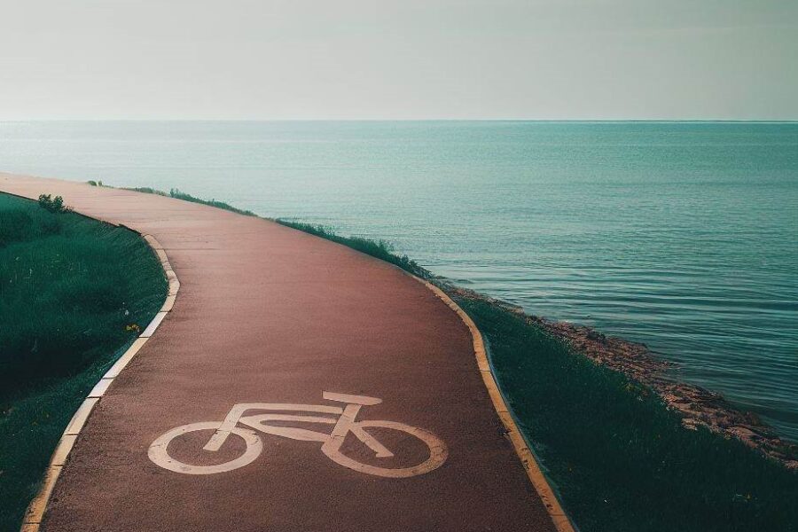 Ścieżki rowerowe nad morzem